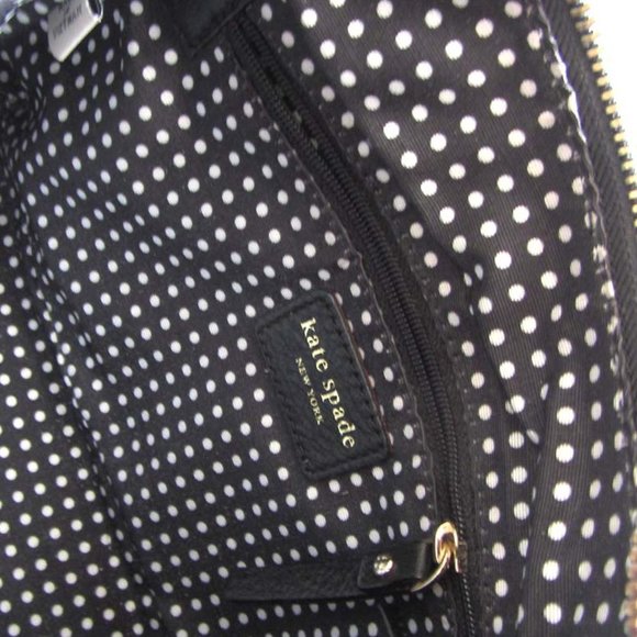 new KATE SPADE black pebbled leather tassel crossbody bag - Picture 7 of 8